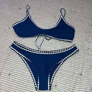 Blue bikini